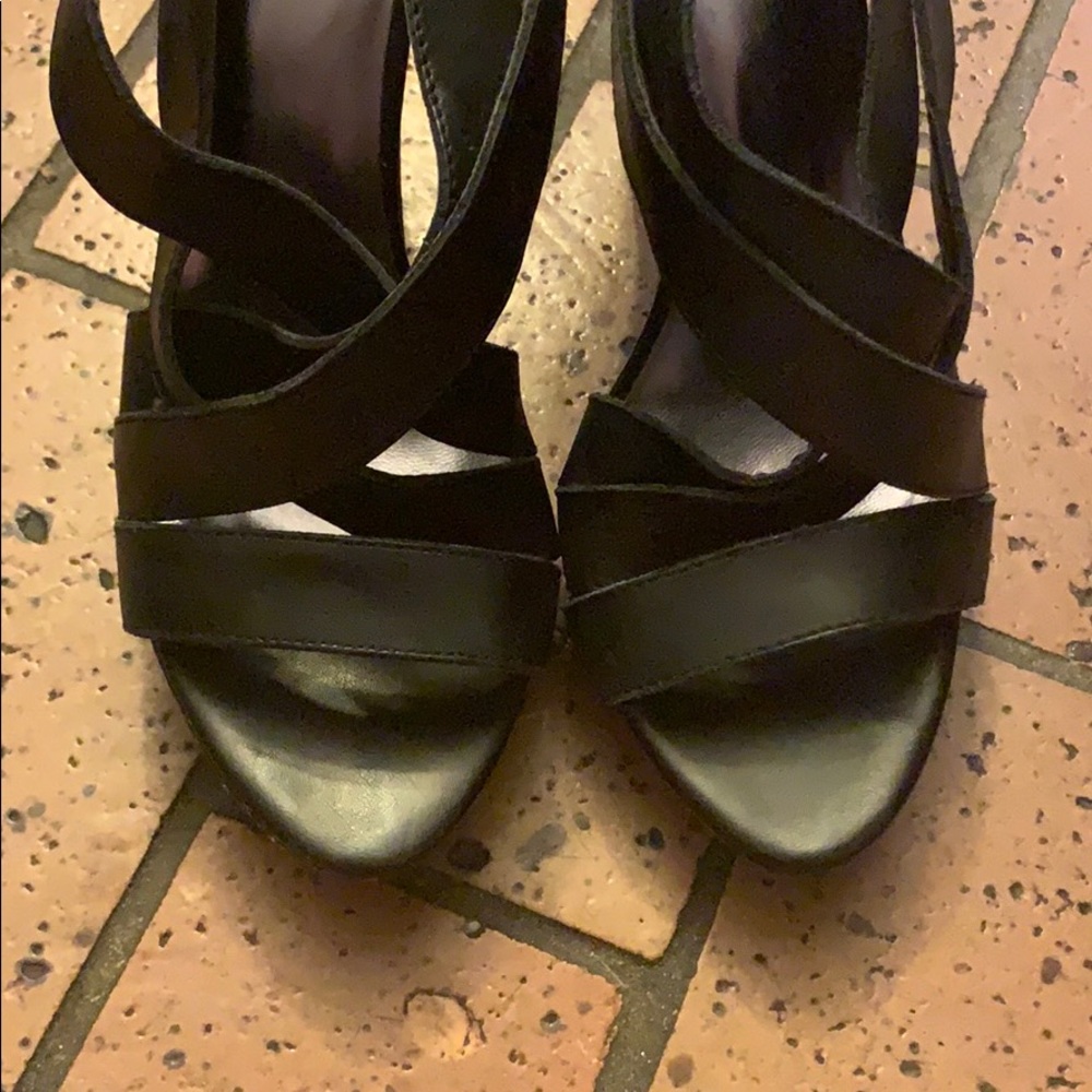 Chinese Laundry black strappy pumps